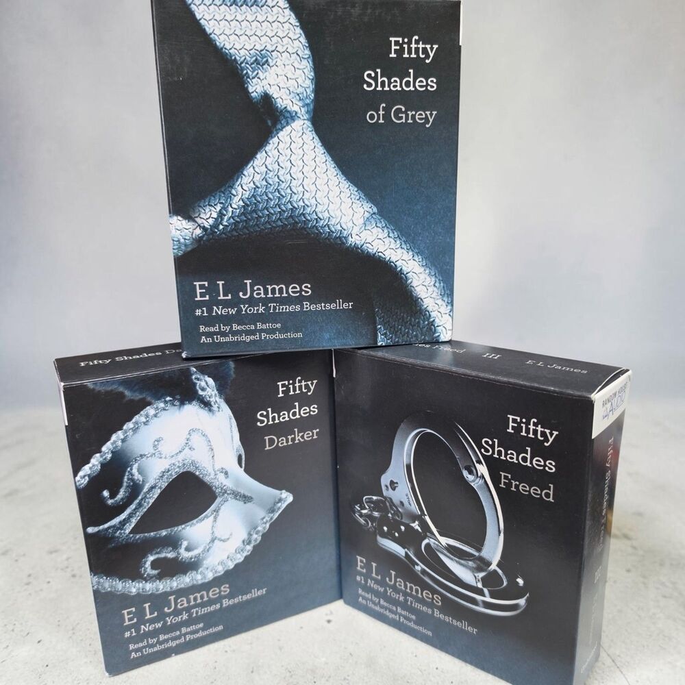 50 Shades Of Grey Trilogy Audiobooks On CD Darker Freed Unabridged Boxed Set